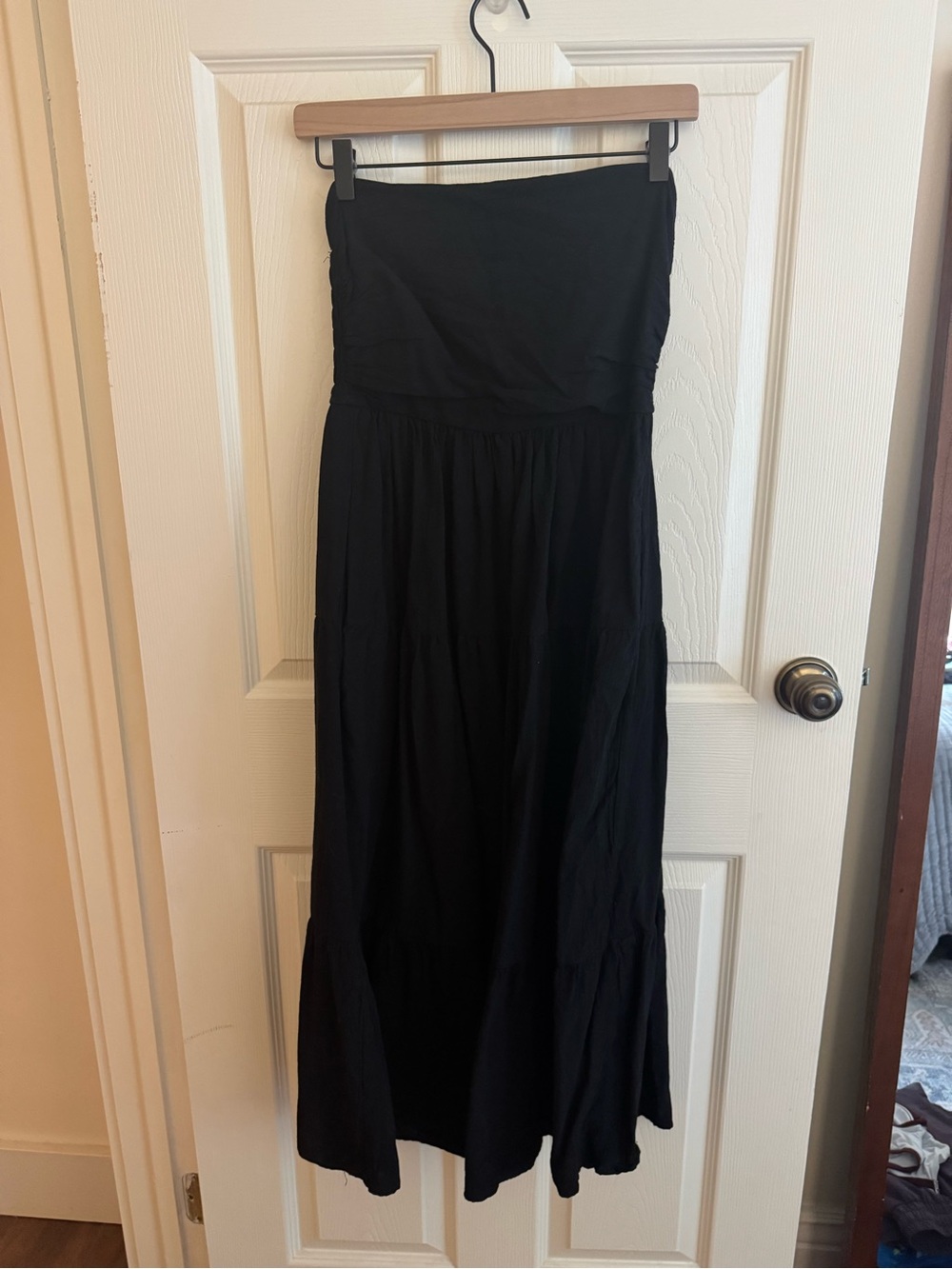 Baltic Born Black Strapless Maxi Dress